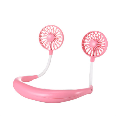 Generation neck fan lazy portable mini fan LED light folding running fan advantage wholesale.