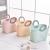 H02-5503 Large Capacity Dirty Clothes Storage Basket Household Plastic Portable Bath Basket Simple Bathroom Storage Basket