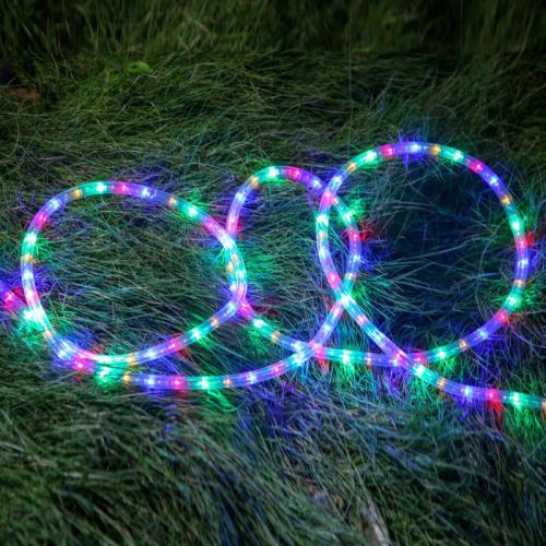 foreign trade dedicated led round two-wire rainbow tube water pipe light christmas bar festival ornamental festoon lamp led light strip