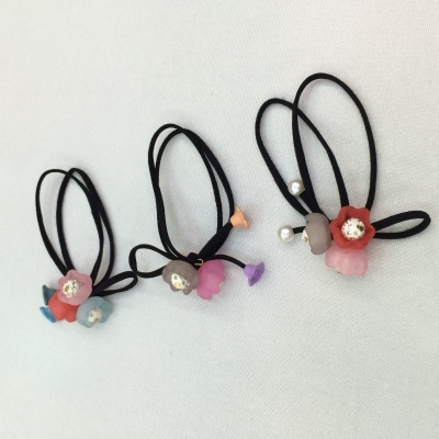 New adult children popular Korean candy bead high elastic rubber band