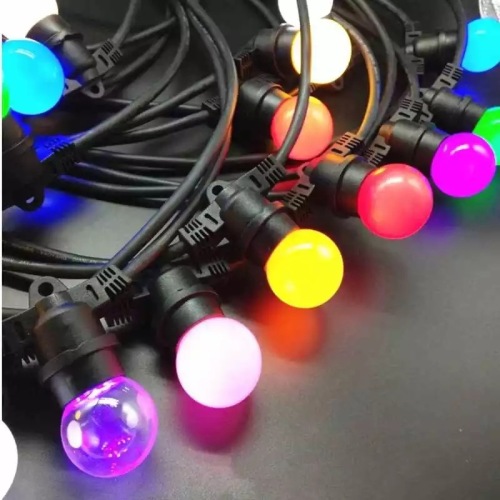 foreign trade exclusive led g45 horse light lighting chain universal lamp holder e27 outdoor lamp string lighting chain color outdoor water-proof string lights lighting chain