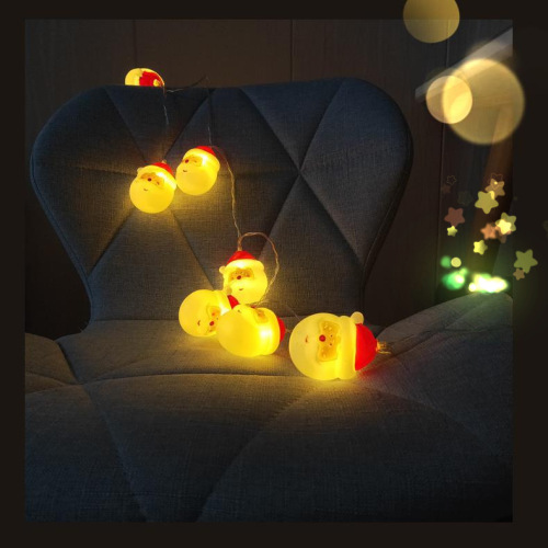 foreign trade exclusive factory cross-border led battery light christmas tree small colored lights holiday light santa claus led colored lamp