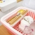 H02-3508 Tableware Storage Box Plastic Kitchen Place Bowls and Dishes Draining Rack with Lid Tableware Storage Storage Box