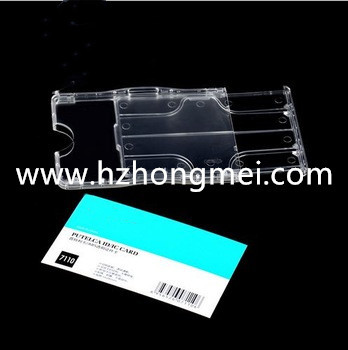 Reap abs material transparent credit card holder business namecard holder for office 
