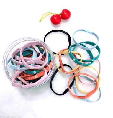 Hot Style Street Stand hair Rope hair Hoop Web Celebrity Pop Daisy High Stretch Rubber Band Hair Ring Ponytail Versatile Rubber band