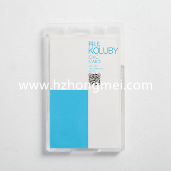 Reap plastic clear ID IC business card holder for employee for hotel company
