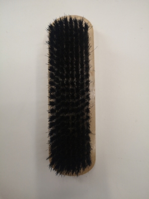 Pig Hair Scrubbing Brush, Theaceae Handle, Black Pig Hair