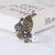 Cross-border hot Korean version of fashion retro creative Rhinestone Pearl Leaf Brooch Flexible temperament pins with Accessories