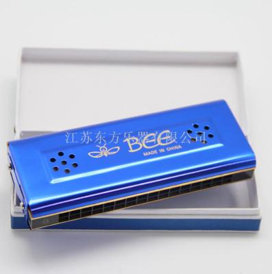 Bee Brand 16-Hole Double-Sided Summer And Winter Harmonica Paper Box Packaging, Various Colors, Gift Learning