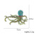Creative hot personality new series of Marine life octopus brooch alloy Set Diamond brooch for men and women Jewelry brooch