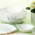 OPAL GLASSWARE white jade porcelain, leaf bowl