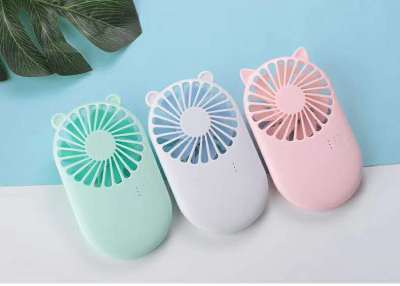 Student charging small fan Mobile phone bracket dormitory office outdoor portable USB charging fan