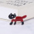 Korean version of the popular cute animal corset alloy drop cat brooch fashionable anti-flash collar pin