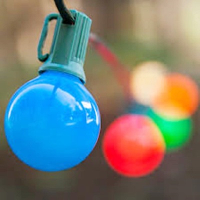 In the festive atmosphere, LED bulb string G40 is used for indoor and outdoor decorative lights