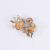 Cross-border hot European and American style vintage oil Fox brooch simple fashion versatile rhinestone Accessories spot