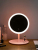 Led Makeup Mirror with light to fill the light Yeld-Desktop Dresser mirror female folding-Web Celebrity Portable Small Mirror