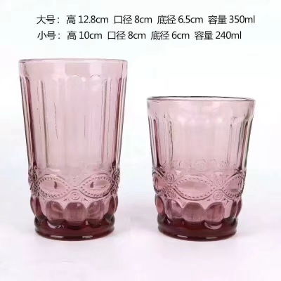 Pigment Glass Cup Goblet Wine Glass Glass Pot Glass Ice-Cream Bowl Multi-Color Optional