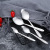 Stainless Steel Household Butterfly Pattern Coffee Stirring More than round Spoon Specifications Spork Hotel Restaurant Tableware Manufacturer