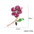 Korean version of the new fashion delicate rhinodrop oil flower brooch versatile temperament high-end clothing accessories spot