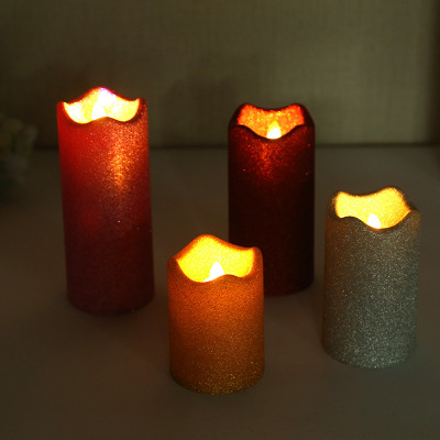 Gold powder luminescent candle light FOUR-piece wedding proposal set luminescent props