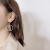 European and American personality Dollar modeling Overwhelm Circular Flash Diamond earrings female Hyuna coin earrings