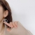 European and American personality Dollar modeling Overwhelm Circular Flash Diamond earrings female Hyuna coin earrings