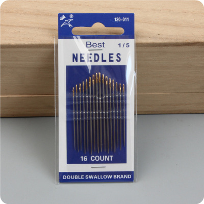 Double gold tail hole large hole three-dimensional embroidery needle leather Steel needle Manual super easy to use 120-081