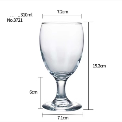Jindalai Red Wine Glass Bar Hotel Special Glass Goblet Transparent Champagne Glass White Blue Bottom