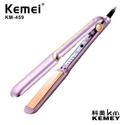 Cross-Border Factory Direct Sales Comei KM-459 Hair Straightener with Temperature Display Professional Splint
