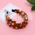 Simple Two-Tone Dot Pattern European and American Style Popular All-Matching Hair Band Knot in the Middle Design Wide Brim Hair Band Headband