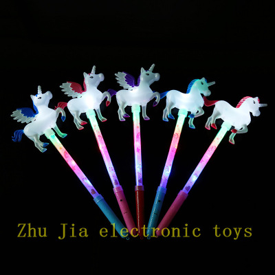 Unicorn Flash Stick led toy Pegasus party have arrived at the 2020 stall sell like hot cakes hot style