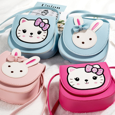 New Kid's Messenger Bag Girls' Fashion Rabbit Baby's Bag Mini Cute Princess Bag Cartoon Small Shoulder Bag