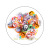 New creative dazzle color Brooch funny Weird Flash Toy night Market Stall Factory wholesale LED light Brooch