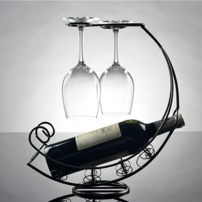 Creative Wine Rack Red Wine Glass Holder European Style Wine Shelf Fashion Bottle Shelf Pirate Ship Goblet Rack Decoration
