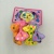 Popular children viscose bow tie multi - color high elastic rubber band hair ring