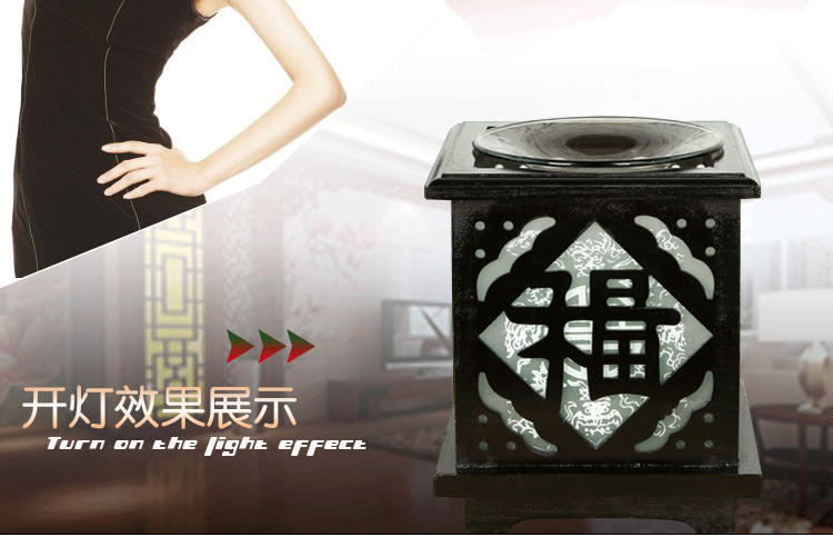 foreign trade exclusive for new exotic classical wooden hollow pattern rosewood small night lamp fragrance lamp export small night lamp