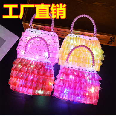 2020 New Children's Luminous Ddung Bag Luminous Handbag Creative Night Market Stall Toy Hot Sale