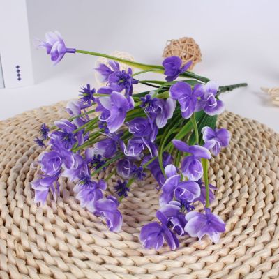 For Simulated spring orchid Iris Plastic dancing orchid decorative flowers Placed fence in the living room, Simulated plant flowers