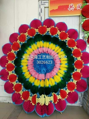 Funeral Products Paper Flower Environmental Protection Wreath 1.8 M Eco Paper High-Grade Wreath Funeral Products