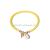 Coconut shell simple anklet female European and American colorful woven elastic bare foot chain jewelry
