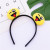 Cute Cartoon Emoji Plush Doll Headband Wide Edge Cartoon Face Wash Makeup Headband Self-Auction Germination Hairclip Decoration