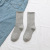 Black socks women's leaving four seasons leaving Day Wear ins Street Sport Web Celebrity Solid color pile socks White