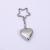 Stainless Steel Glossy Three-Dimensional Love Star Pendant Bracelet Necklace Earrings Keychain Pendant Beaded Pendant Hanging Ornament