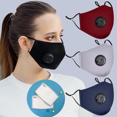 Foreign Trade Exclusive for Cross-Border Anti-Haze PM2.5 Pure Cotton Mask Breathable and Washable Adult Men and Women Three-Dimensional Protection