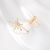 925 Silver Needle Elegant Artificial Zircon Earrings Japanese Korean Simplicity and Exaggeration Earrings Silver Accessories Factory Direct Sales Wholesale