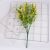 Cross-border hot selling simulation project Green weed flower blossom Wall Leaf plastic flower Bouquet 7 Plastic flowers