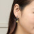 Manhuini Fashion Crystal Earrings Korean Style Simple Graceful Short Earrings Ear Rings Eq5549