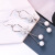 Pearl Earrings Women's Long Elegant Korean 925 Silver Earrings Flower Simple All-Match Earrings Hanging Personality Anti-Allergy