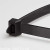 Heavy duty cable zipper fastener 175 lb tensile strength black 24 Inch