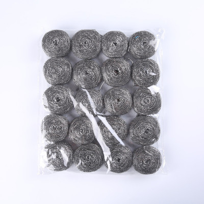 Steel Wire Ball Cleaning Ball Household Dish Brush Large Size 20 Pack Non-Rust Kitchen Cleaning Supplies Dishwashing Brush
